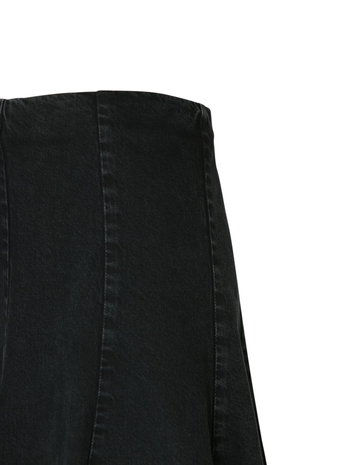 Shop Khaite Lennox Cotton Midi Skirt In Black