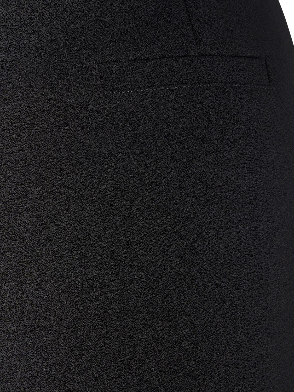 Shop Ami Alexandre Mattiussi Wool Crepe Mini Skirt In Black