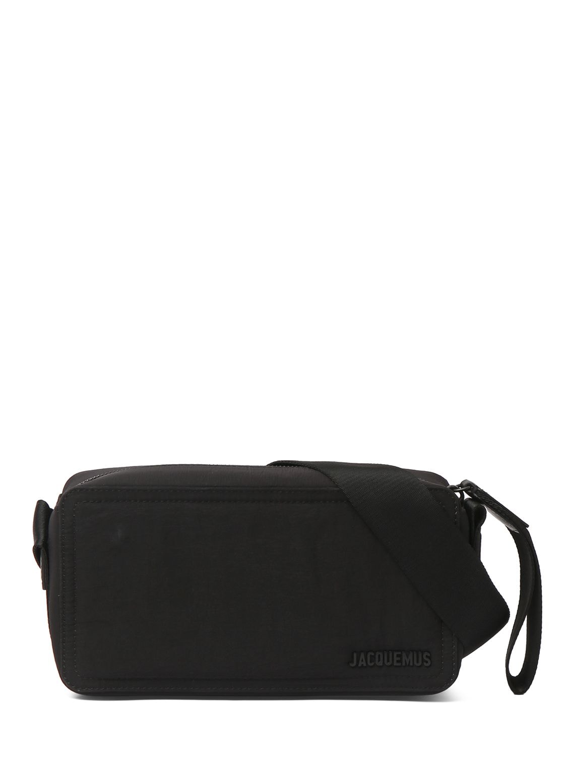 Jacquemus Le Cuerda Horizontal Nylon Bag In Black