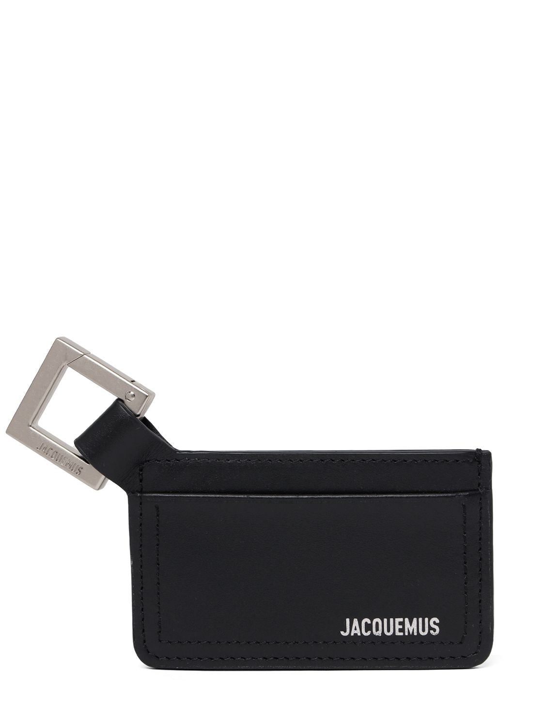 Jacquemus Le Porte-cartes Cuerda皮革钱包 In Black