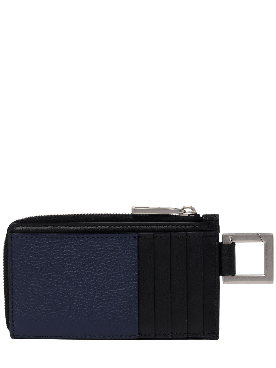 Shop Jacquemus Le Porte-zippé Cuerda Leather Wallet In Black