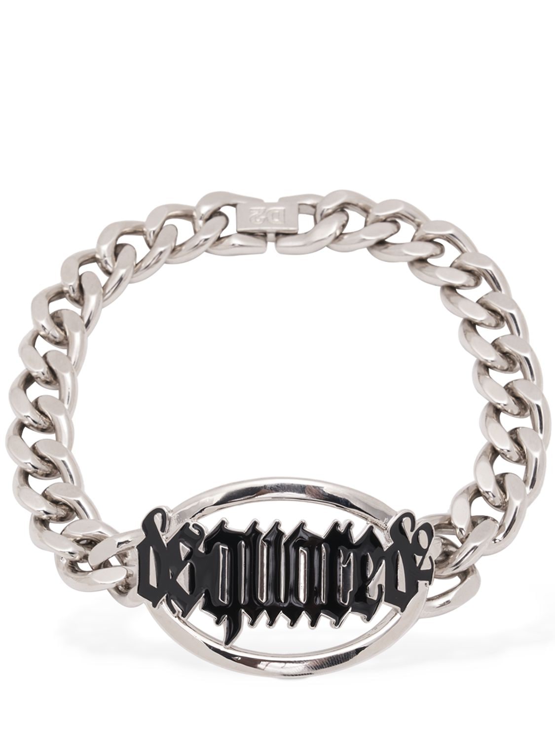 Shop Dsquared2 Gothic  Choker In Silver,black