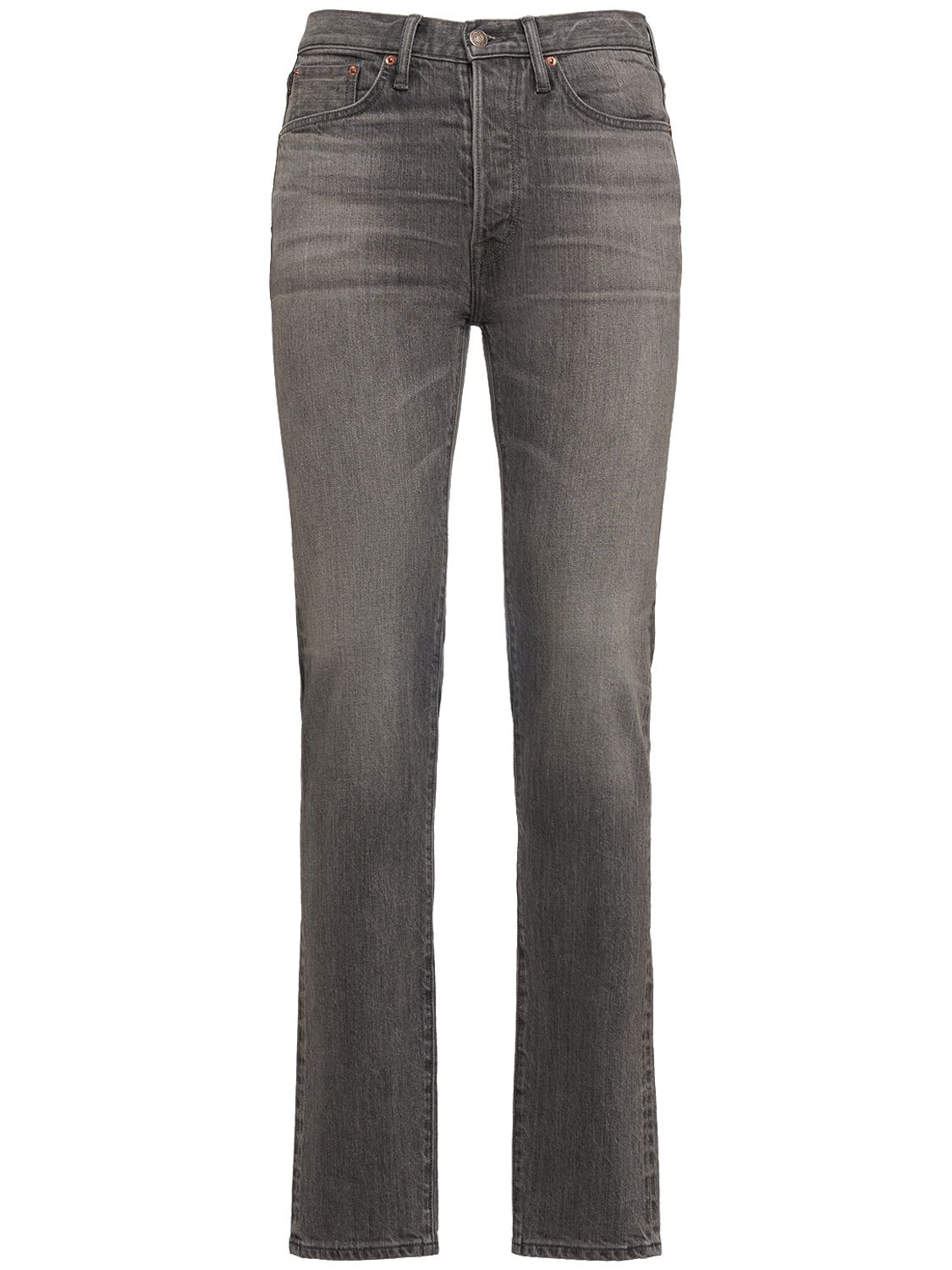 Tom Ford Regular Stretch Denim Jeans In Grey