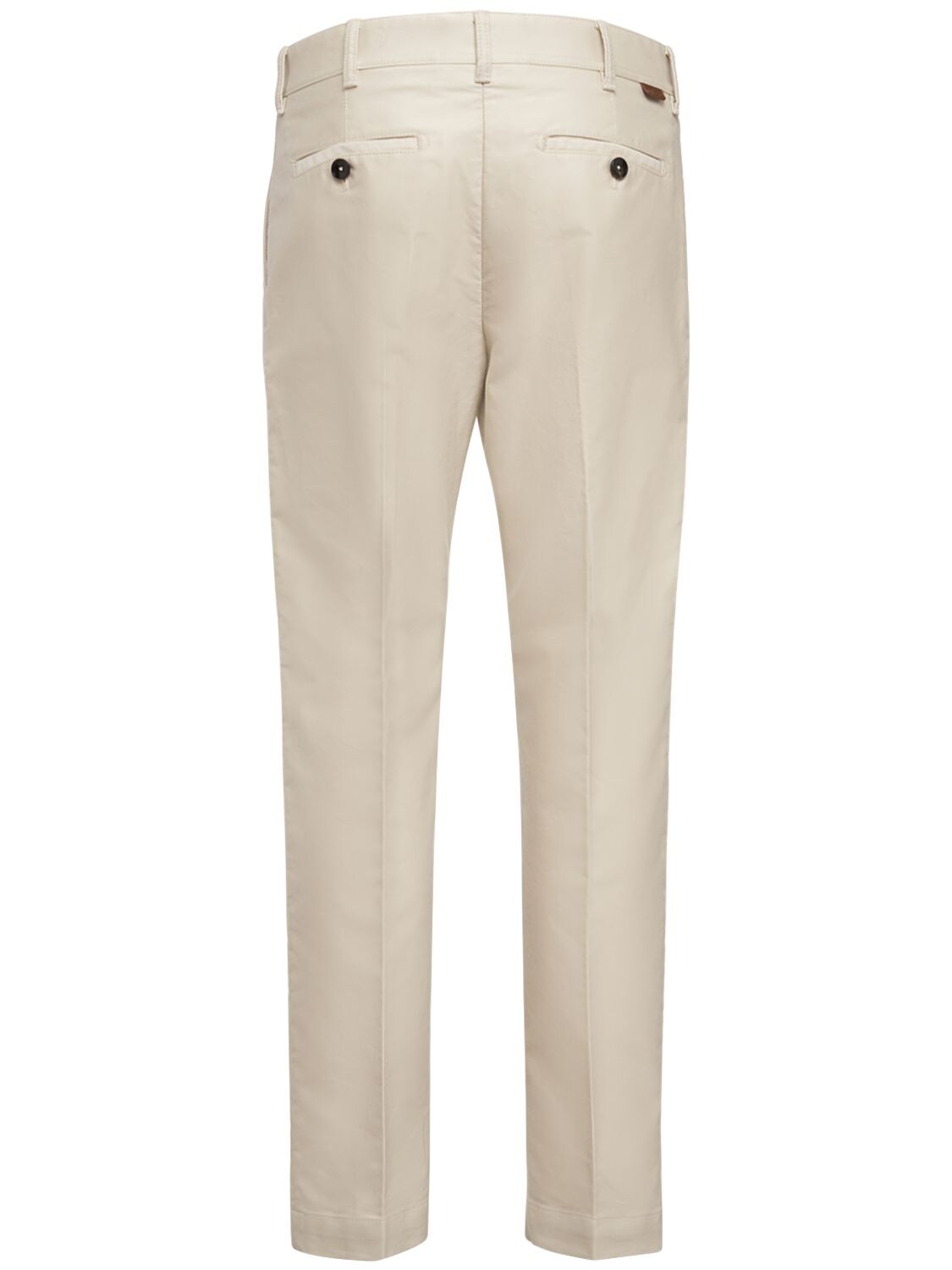 Shop Tom Ford Compact Cotton Chino Pants In Rock