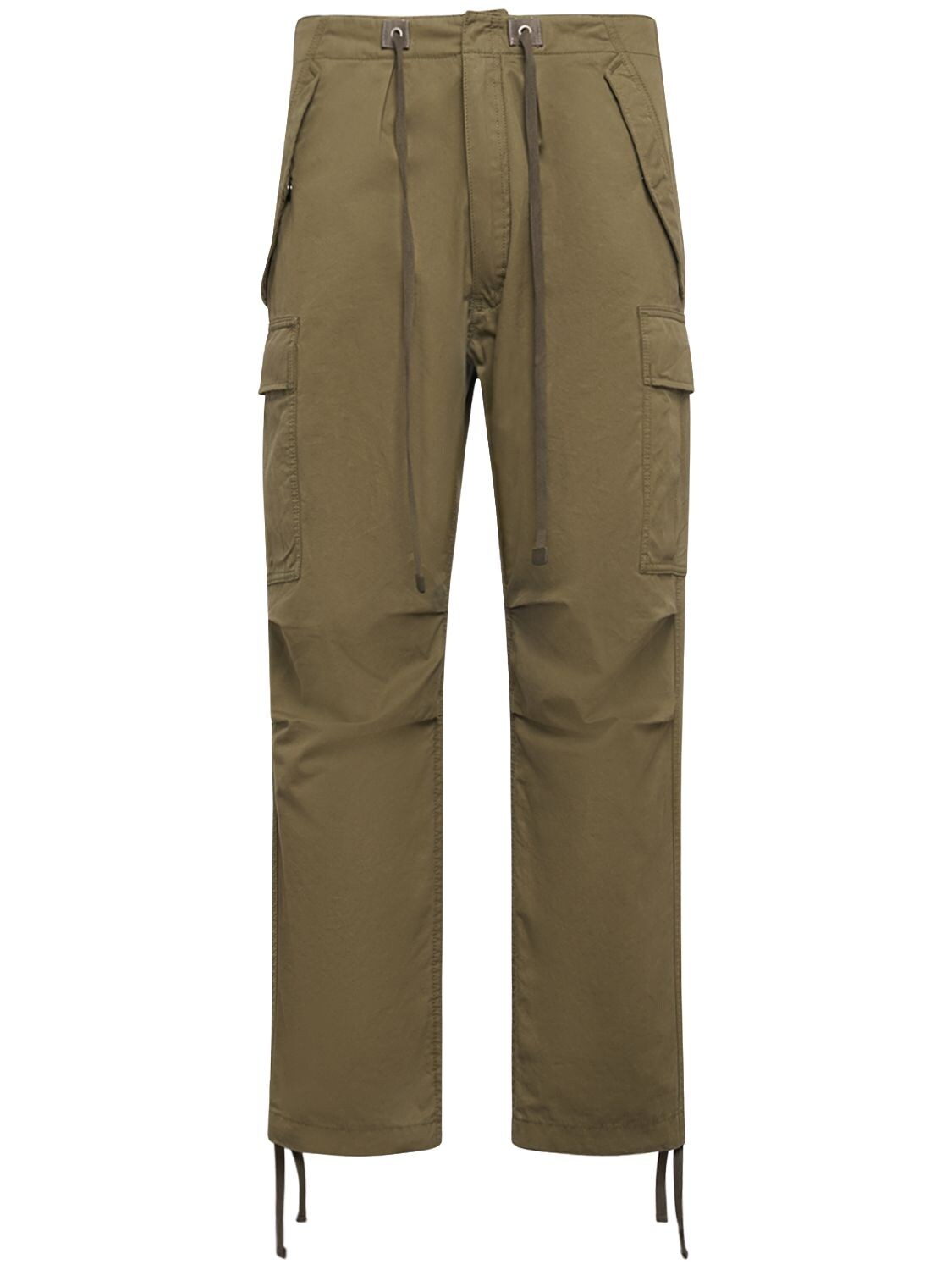 Shop Tom Ford Enzyme Cotton Twill Cargo Pants In Sage