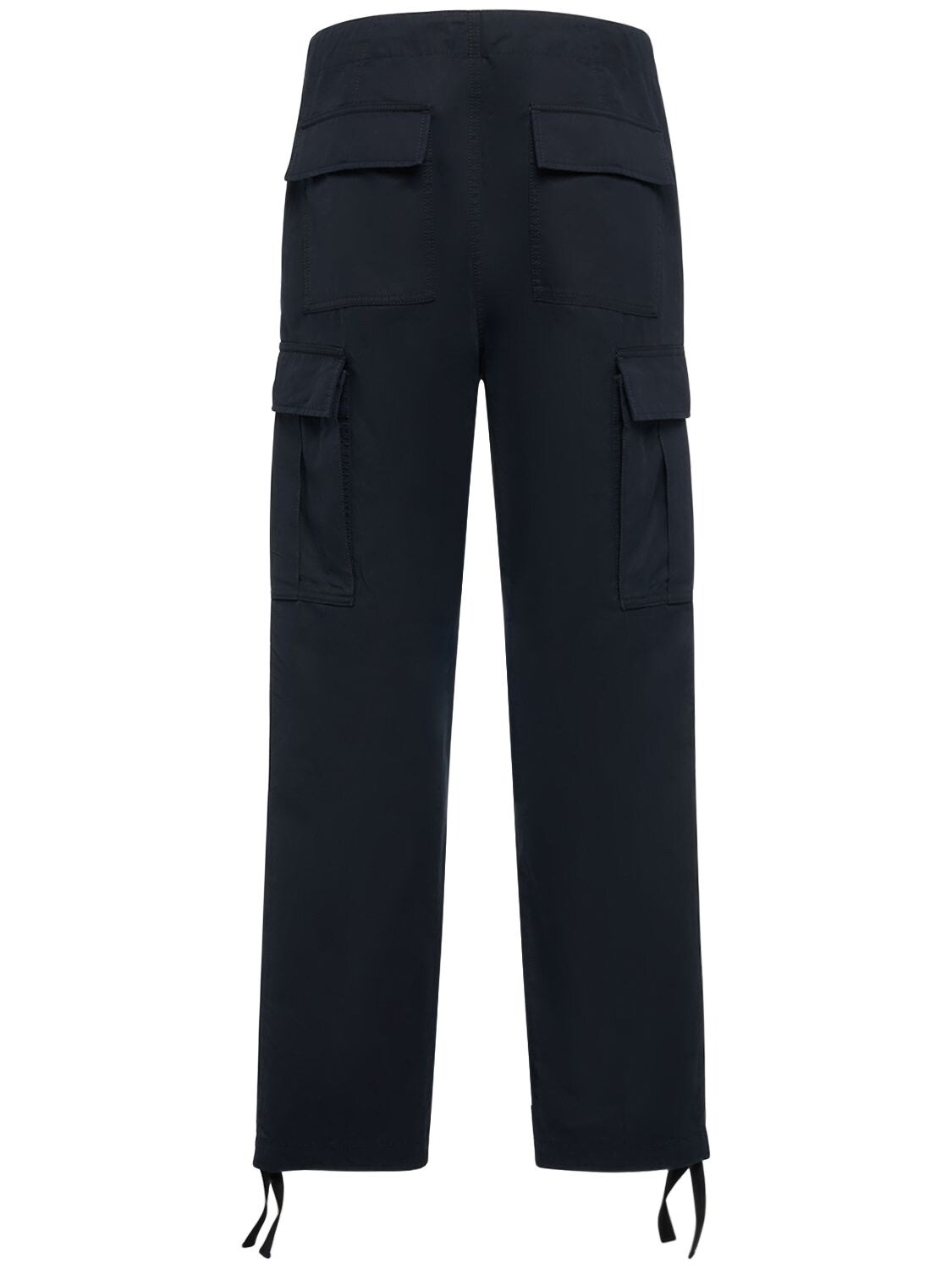 Shop Tom Ford Enzyme Cotton Twill Cargo Pants In Navy