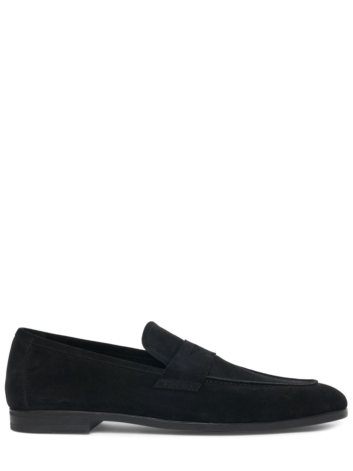 Shop Tom Ford Sean Penny Loafers In Black