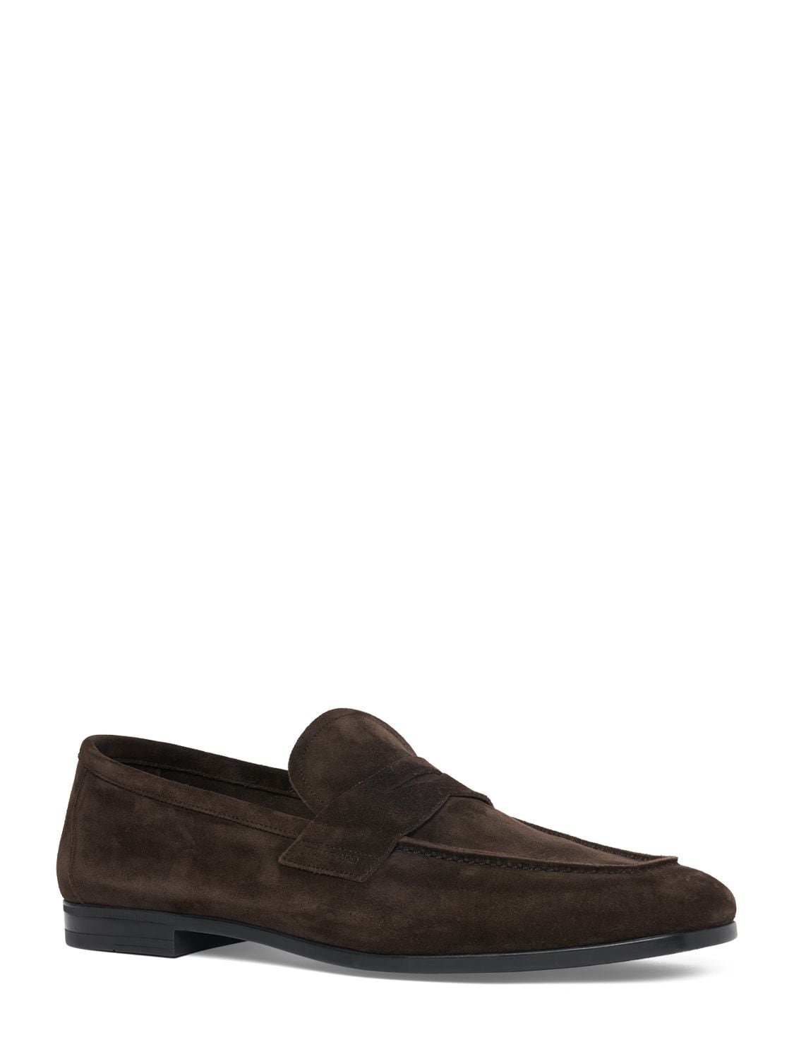 Shop Tom Ford Sean Penny Loafers In Brown