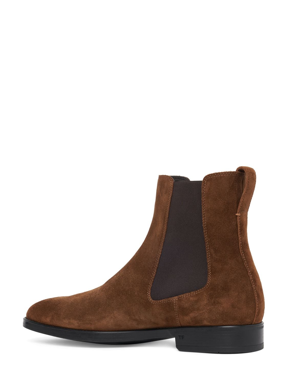Shop Tom Ford Robert Suede Ankle Boots In Tobacco