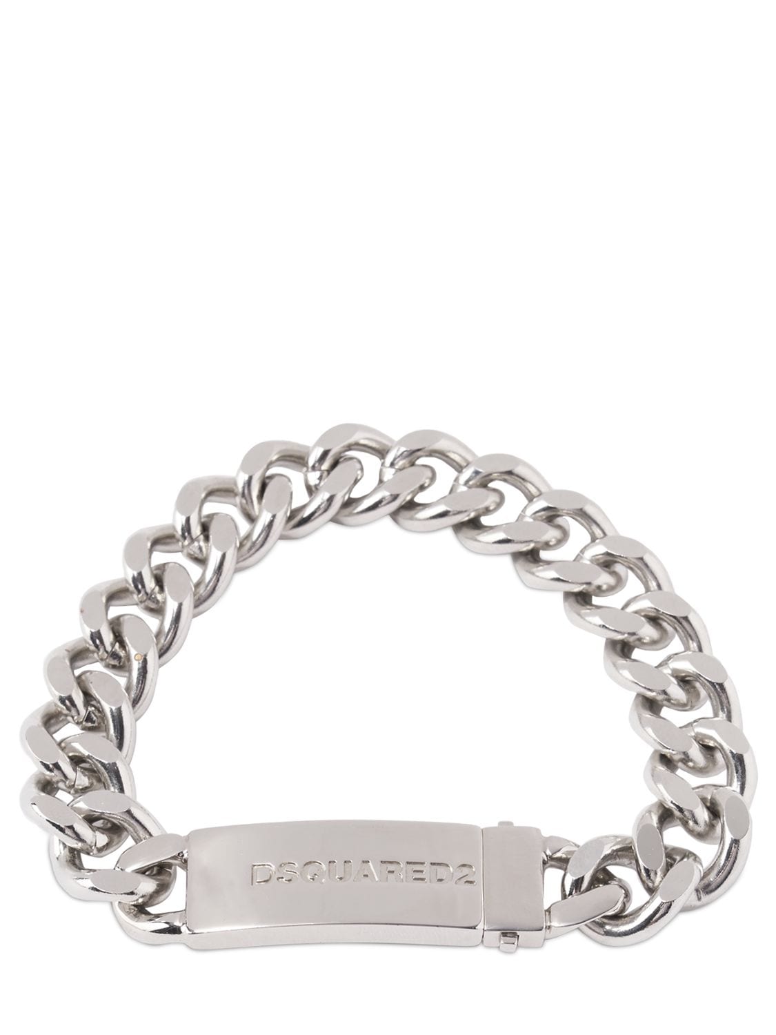 Dsquared2 Chained2 Brass Chain Bracelet In Silver
