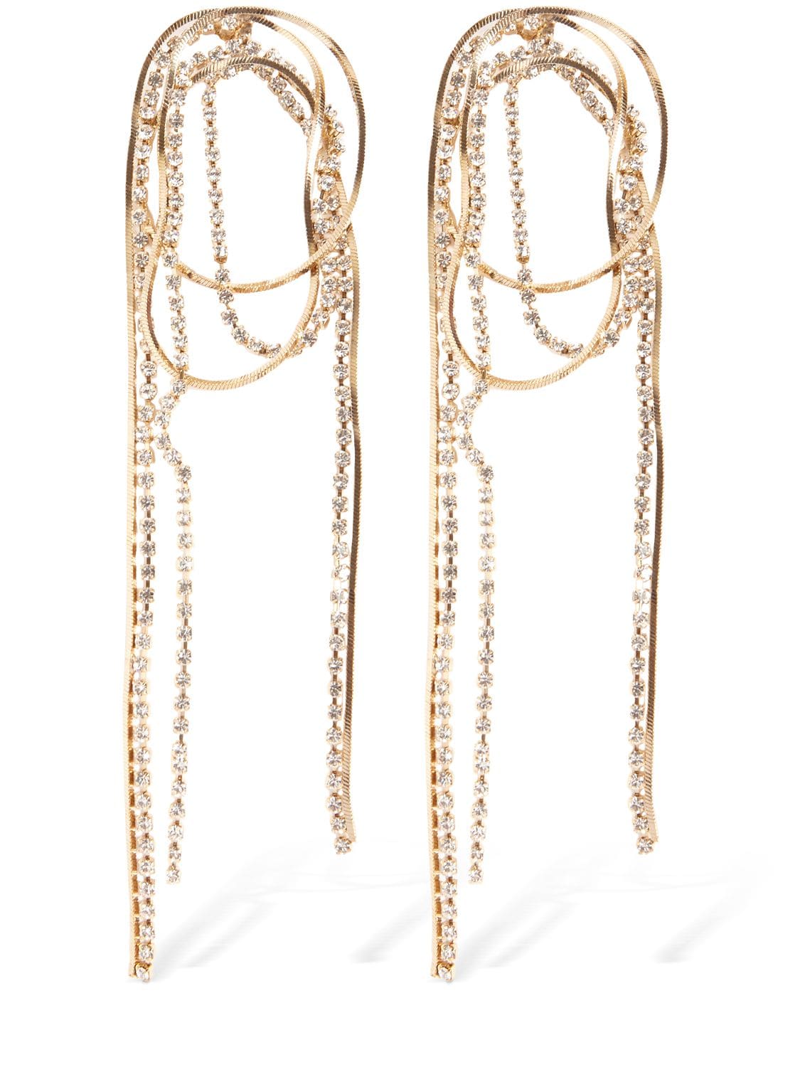 Rosantica Circe Crystal Drop Earrings In Gold,crystal