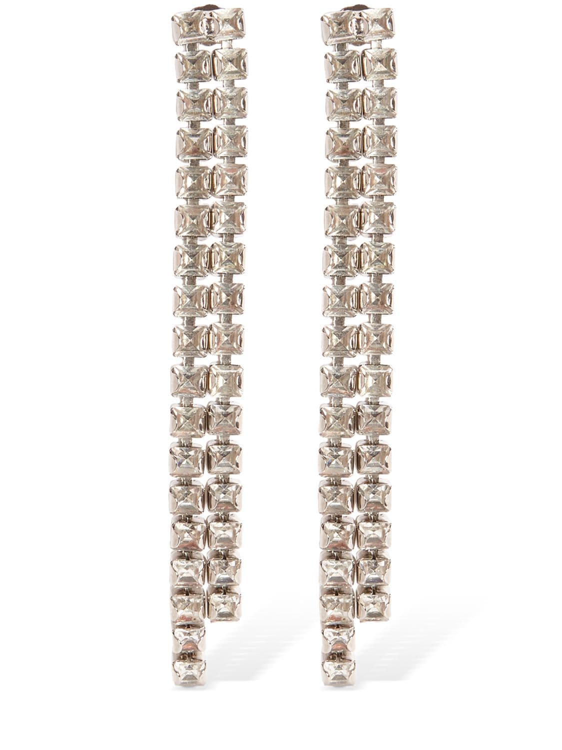 Rosantica Vetro Crystal Drop Earrings In Silver