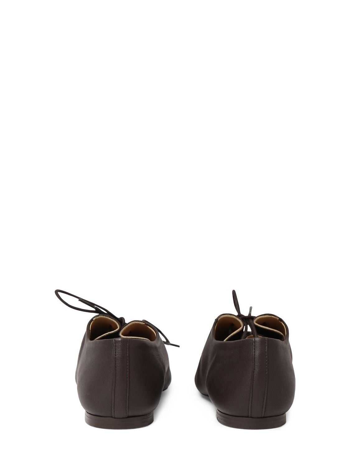 Shop Lemaire Souris Classic Leather Derby Shoes In Brown
