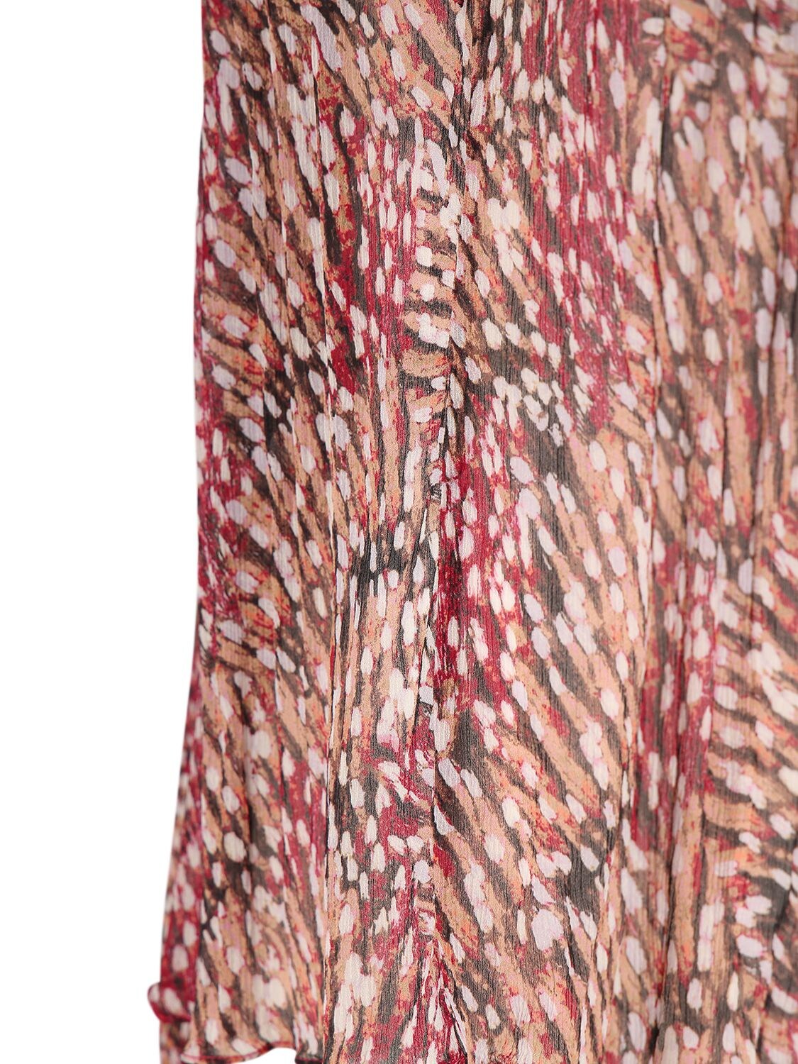 Shop Marant Etoile Daytonea Printed Viscose Shirt In Raspberry,multi