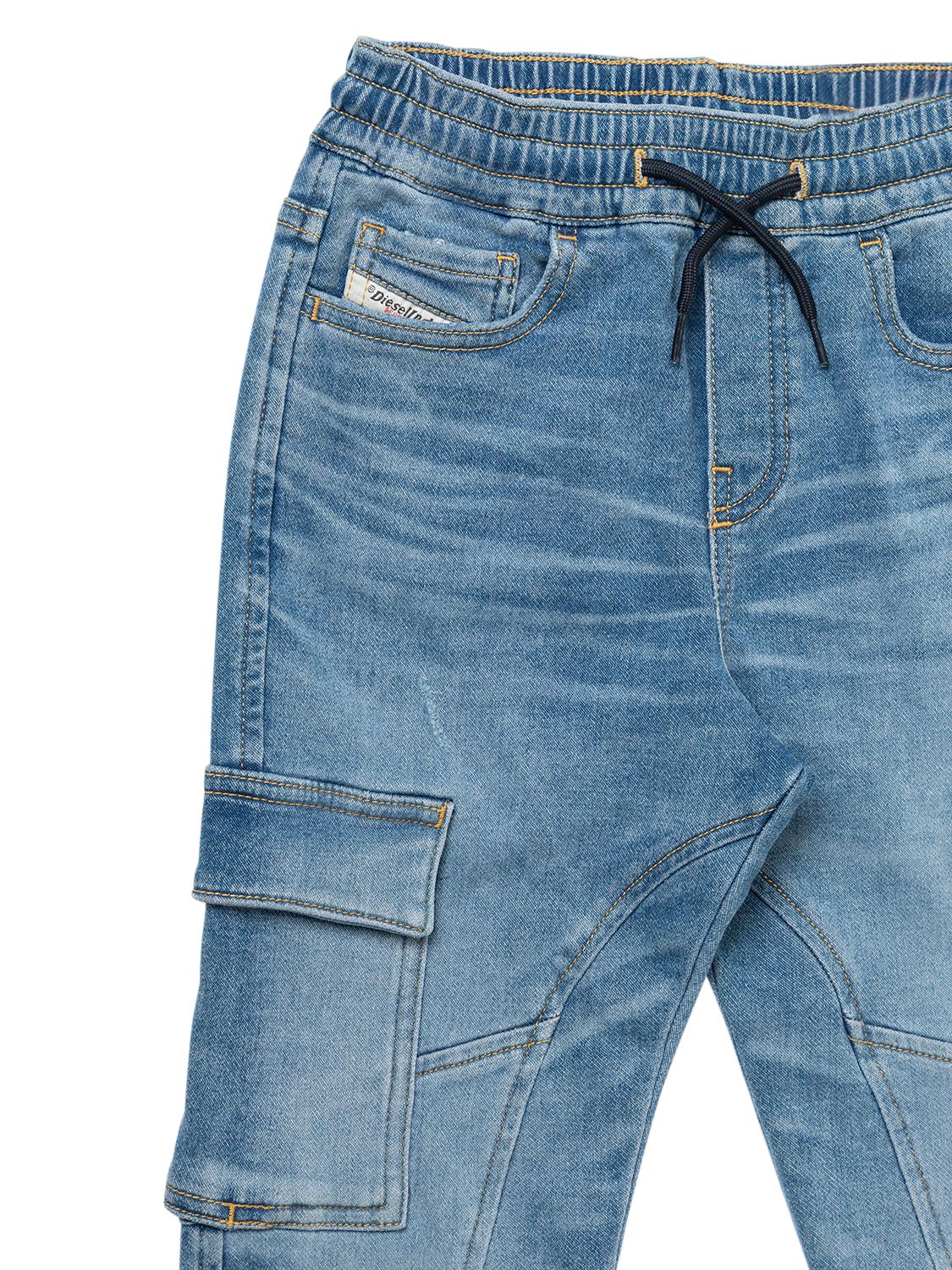 Shop Diesel Cotton Denim Jeans In Blue