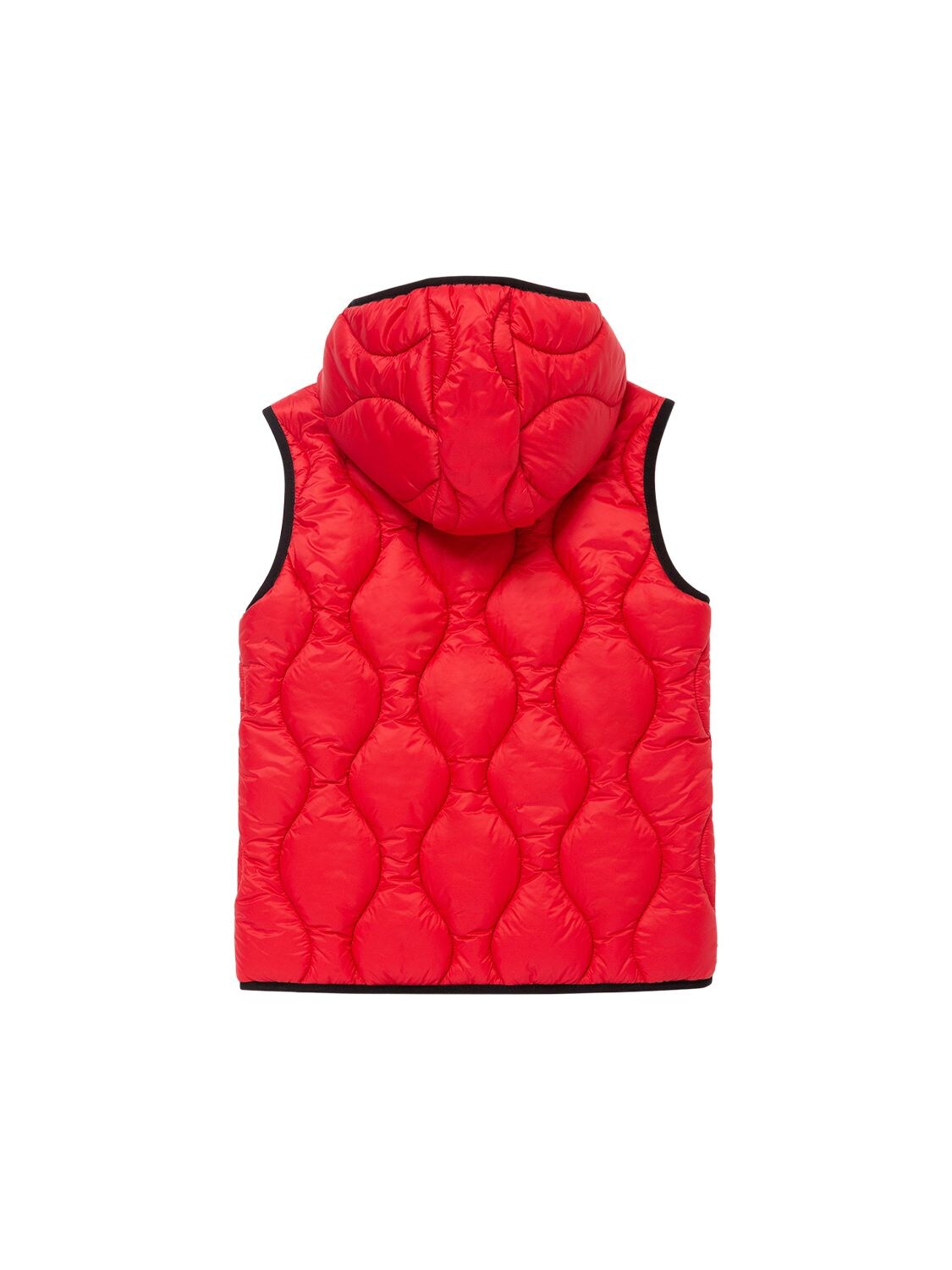 Shop Diesel Nylon Puffer Vest In Red
