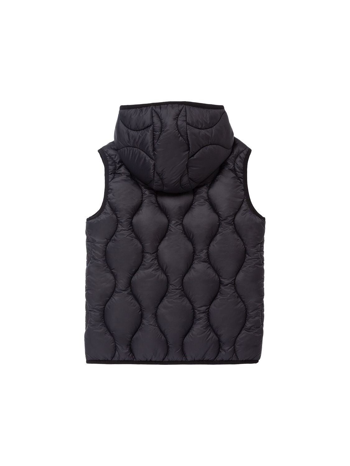 Shop Diesel Nylon Puffer Vest In Black