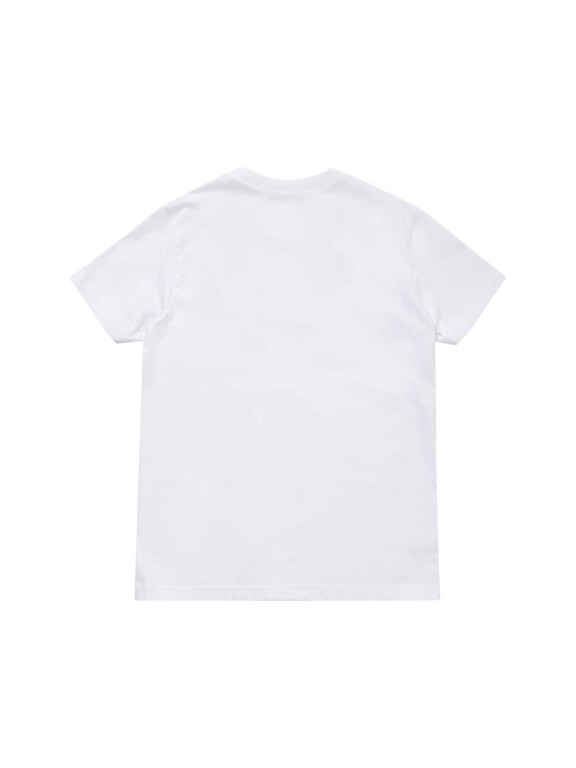 Shop N°21 Logo Print Cotton Jersey T-shirt In White