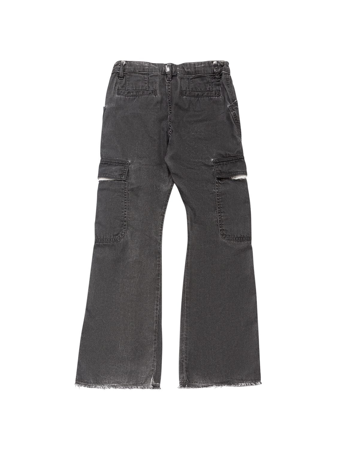 Shop N°21 Cotton Cargo Pants In Black