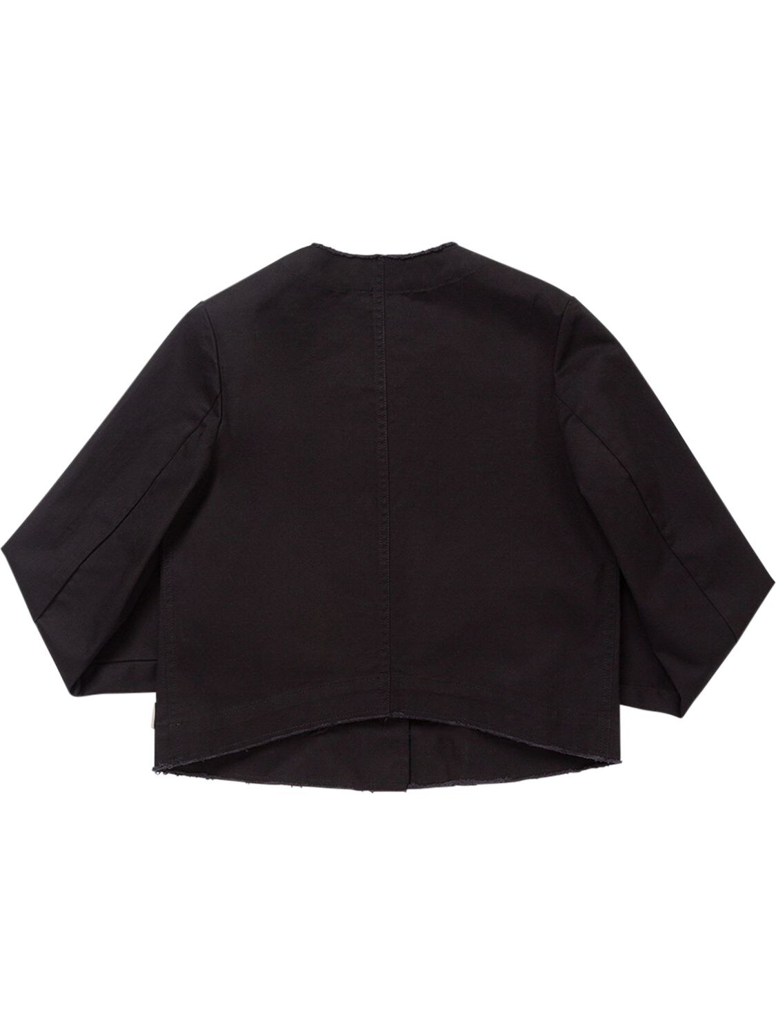 Shop N°21 Cotton Denim Jacket In Black