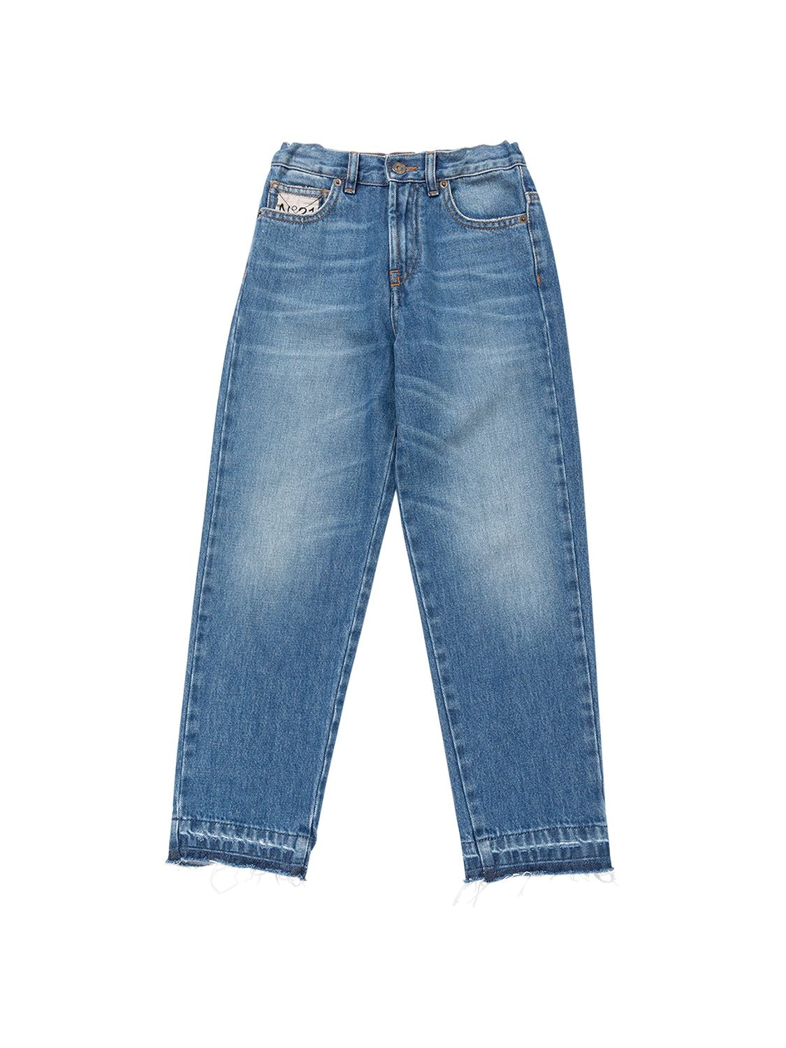 N°21 Kids' Cotton Denim Jeans In Blue
