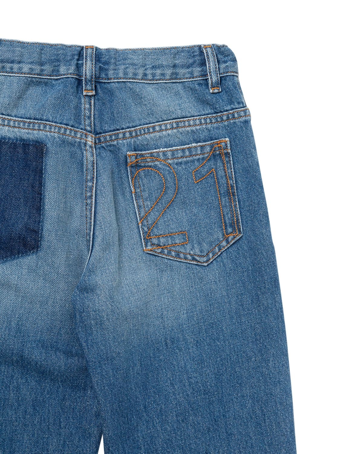 Shop N°21 Cotton Denim Jeans In Blue