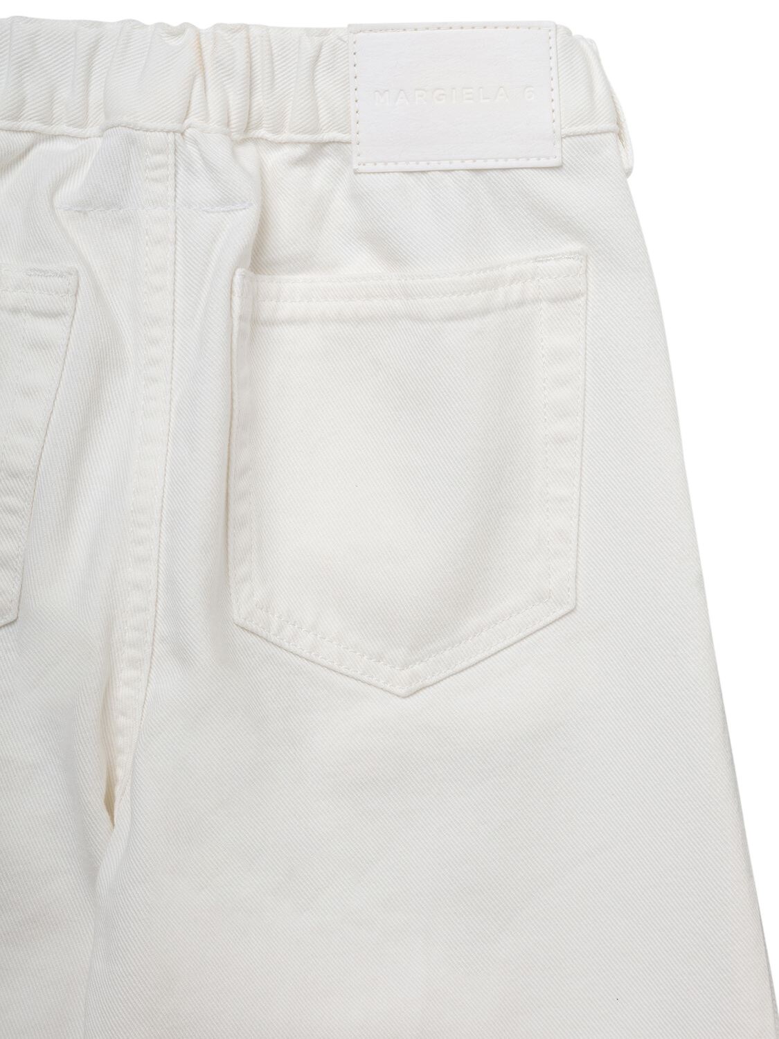 Shop Mm6 Maison Margiela Cotton Denim Jeans In White