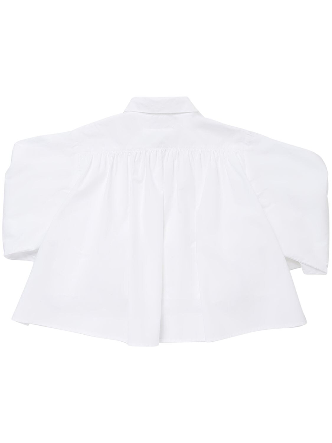 Shop Mm6 Maison Margiela Cotton Poplin Shirt In White