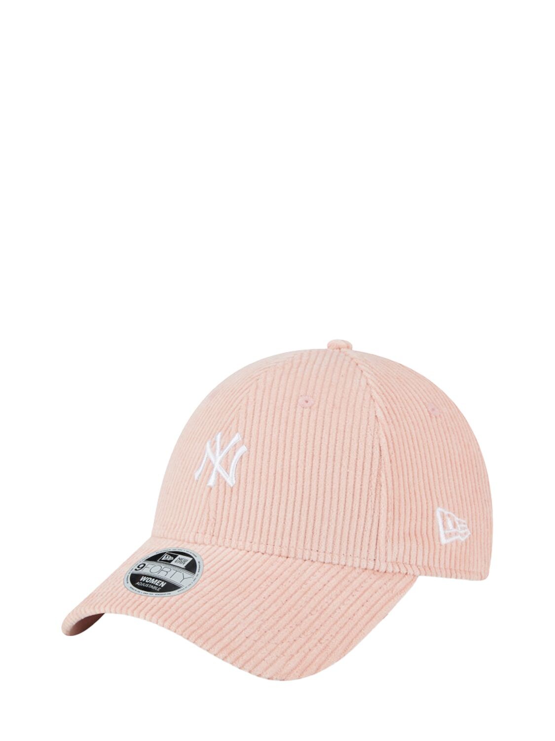 Shop New Era 9forty Ny Yankees Corduroy Cap In Pink,white