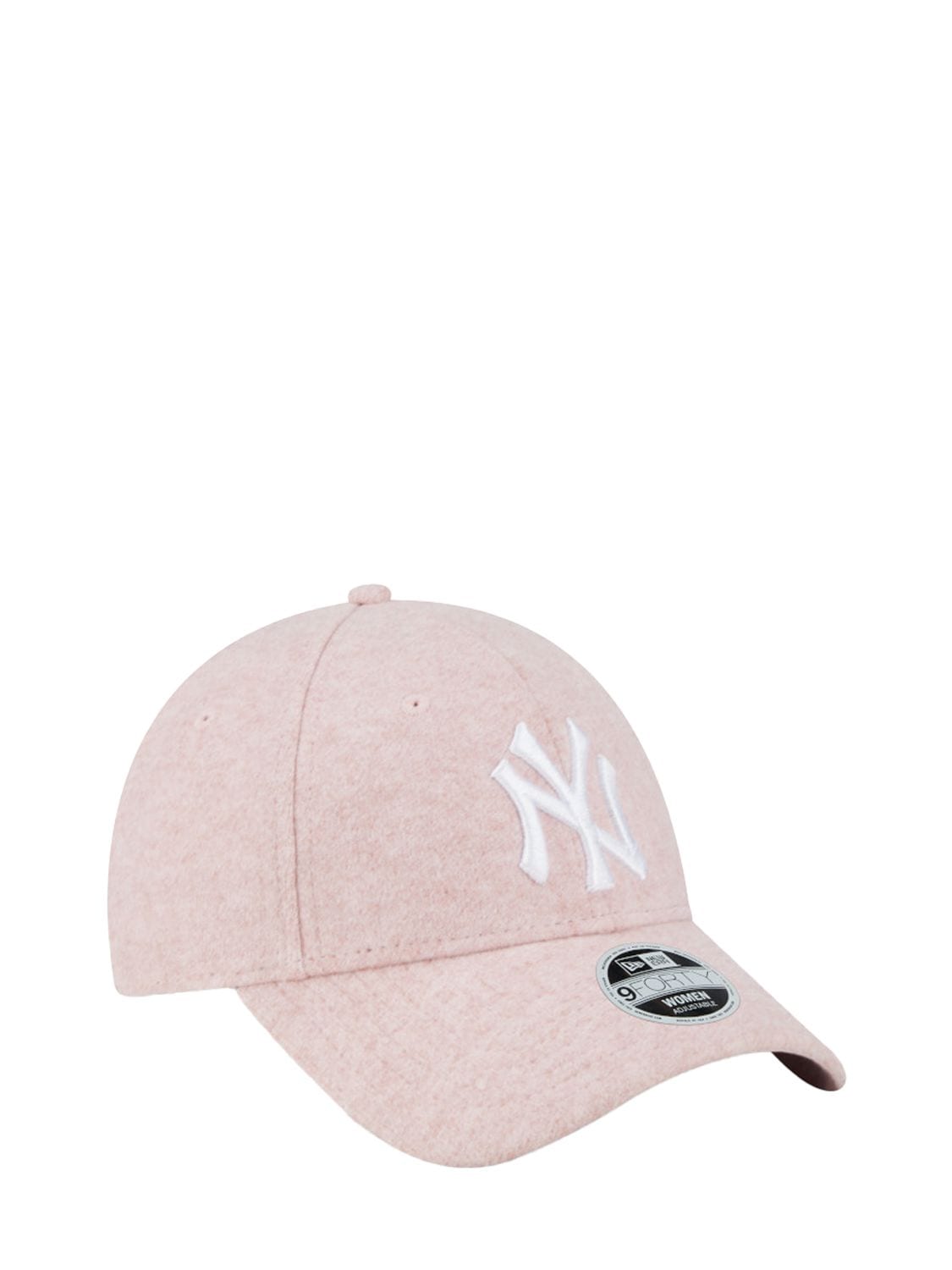 Shop New Era 9forty Ny Yankees Felt Cap In Pink,white