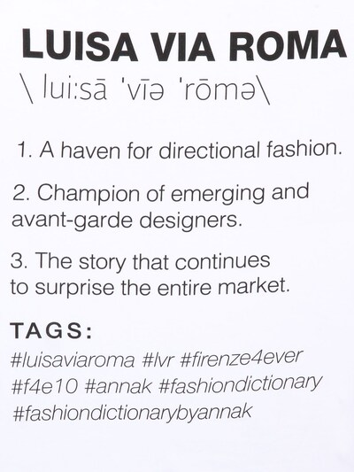 "LUISAVIAROMA"印图纯棉T恤展示图