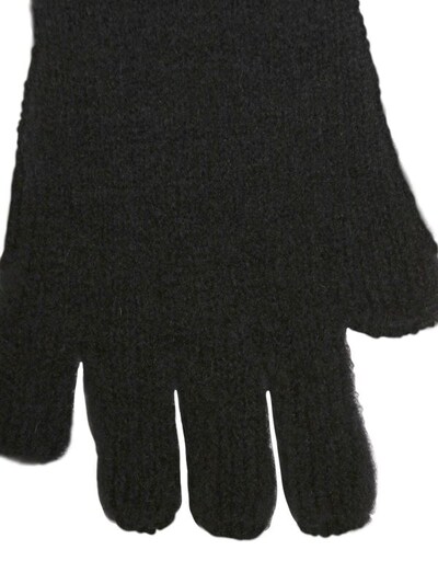 羊毛混纺长款露指手套展示图
