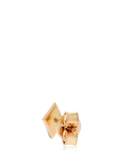 "DUKE"金&钻石铆钉单耳环展示图