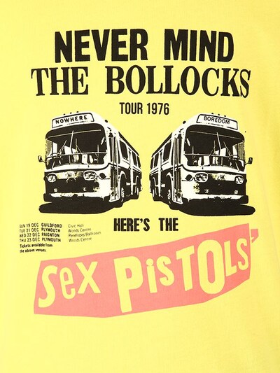 "SEX PISTOLS"毛边平纹T恤展示图