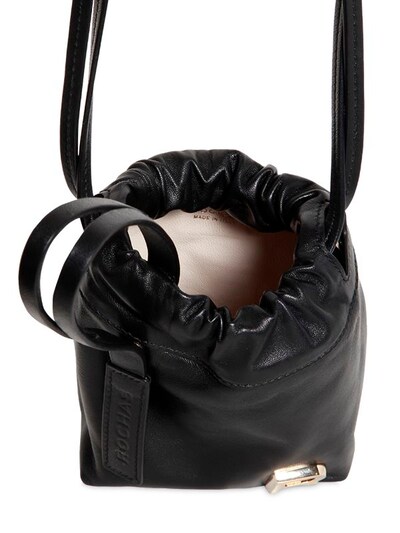 MINI LEATHER BUCKET BAG展示图