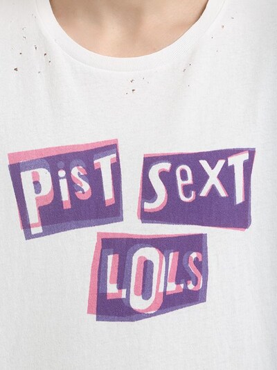 "PIT SEXT LOLS"织棉T恤展示图