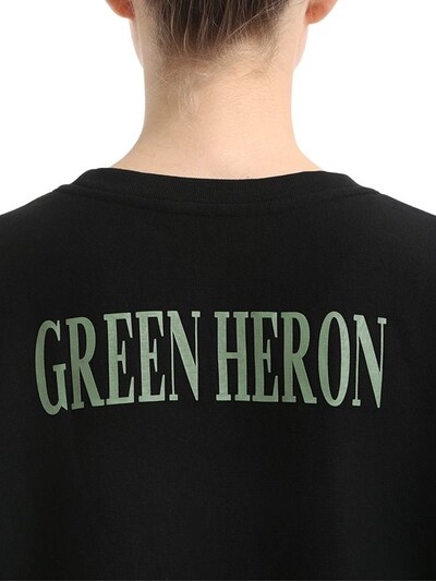 "GREEN HERON"印图纯棉卫衣展示图