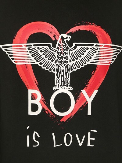 "BOY IS LOVE"印图连帽卫衣展示图