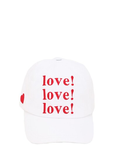 “LVR EXCLUSIVE LOVE”印花华达呢鸭舌帽展示图