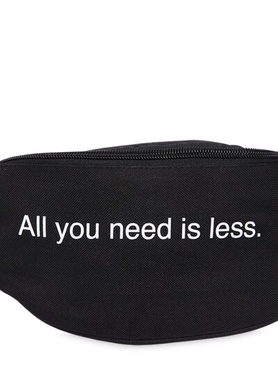 “ALL YOU NEED IS LESS”腰包展示图