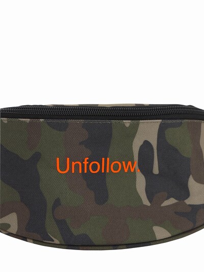 “UNFOLLOW”印花科技织物腰包展示图