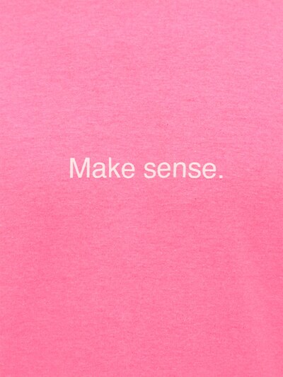 “MAKE SENSE”纯棉平纹针织T恤展示图