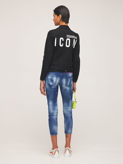 “ICON JEAN”棉质弹力牛仔夹克展示图