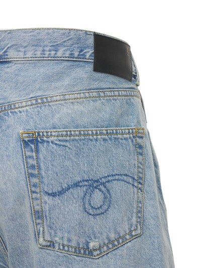“CROSSOVER”棉质牛仔短裤展示图
