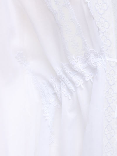 “KAYLA”薄纱&刺绣短款罩衫式连衣裙展示图