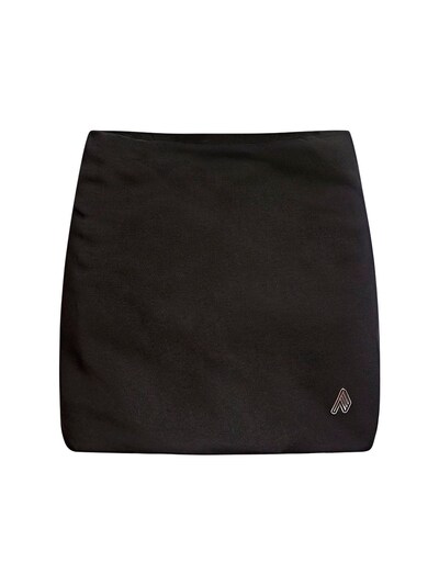 “EZRA”棉质平纹针织迷你短裙展示图