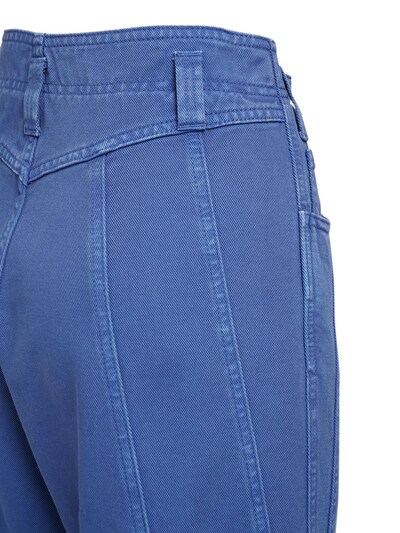 “BULL”高腰棉质裤子展示图