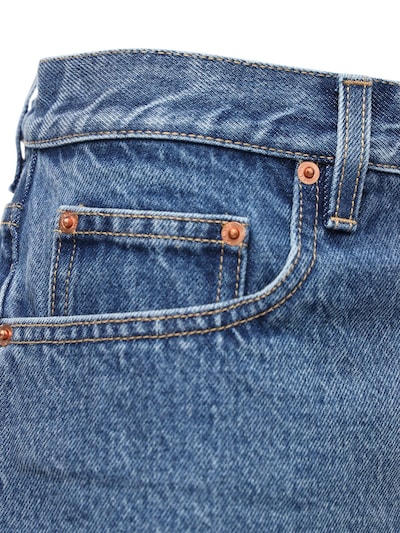 “HAUTE COUTURE”棉质牛仔超短裤展示图