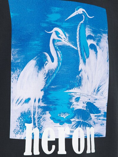 “HERONS”印花有机棉T恤展示图