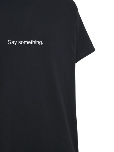 “SAY SOMETHING”印花棉质T恤展示图